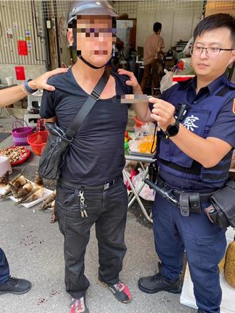 嘉义67岁男市场公然行凶　持刀砍人遭羁押