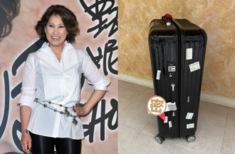甄妮搭機名牌精品遭竊原因出爐？她曬照：以後行李箱別再掛這紅條