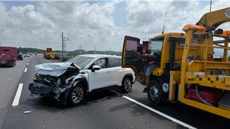 「輔助駕駛」又肇禍！國3通霄段休旅車撞工程車　駕駛認：開ACC未察覺
