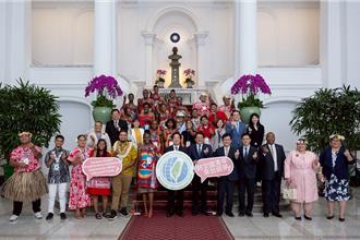 接見邦交國首批來台青年 賴總統盼深入了解台灣