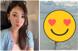 林志穎辣妻「海島OOTD」粉比基尼＋大長腿 41歲身材超扯