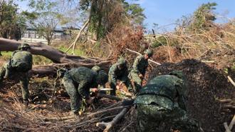 国军灾后復原不停歇 日募款驰援臺南