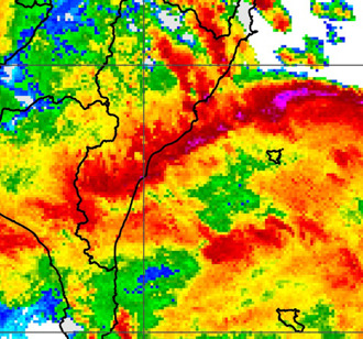 薇帕回波驚見「紫色」訊號 鄭明典：小心龍捲風