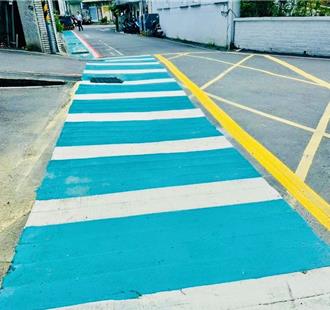 新北五股國小周邊人行空間升級 通學步道拓寬、畫設禁停紅線