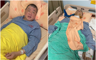 孫德榮挺過9小時脊椎手術！ 公開躺病床照