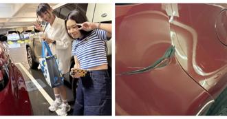 蔡阿嘎愛車又出事！尾車遭刮深痕「無法板金」 兇手竟是員工