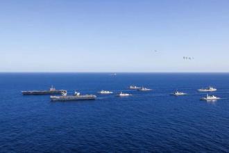 美英「雙航艦」聯演 落實印太安全承諾