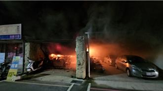 馬公市租車行暗夜竄火  警消疏散6人1嗆傷送醫