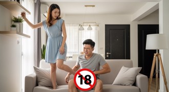 年輕情侶在客廳「辦事」 意外踩到下體！男友痛到含淚就醫