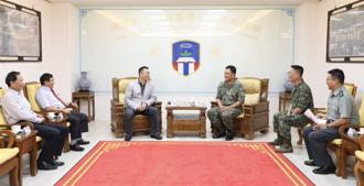 陸軍教準部指揮官接待企業敬軍慰問 感謝支持與鼓勵