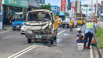 疲勞駕駛害的！桃園大貨車「連環撞」 駕駛受困車內腿遭夾