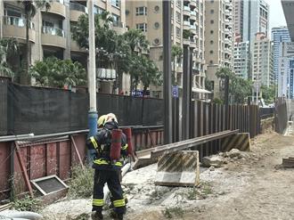 淡北道路工程意外！挖破瓦斯管線竄火光　疑圖資未更新釀禍