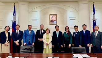 「歐洲民主之盾」拜會吳釗燮  盼強化台歐雙邊關係