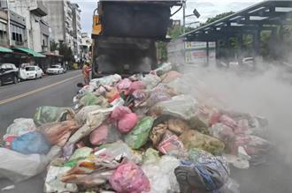 宜兰垃圾车惊魂！锂电池闷烧险爆炸　清洁队员：只想平安下班