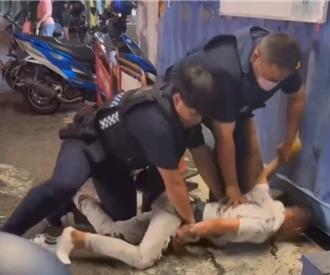 瑞豐夜市酒醉男四處叫囂路人    警到場拒配合下場慘了