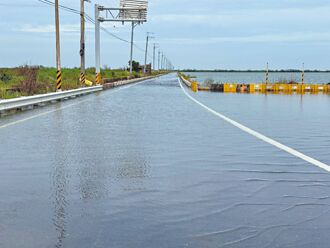 七股破堤海水倒灌 待抢修復育