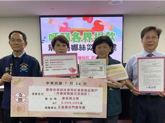 公益基金变更用途  陈亭妃捐265万助台南赈灾  