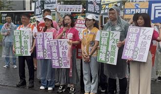 綠委站街頭挺下架賴士葆、羅智強  新黨嗆聲