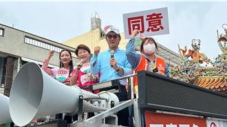 陳亭妃雲林車掃  批丁學忠「收割農業政績」