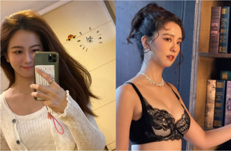 周曉涵忘帶泳衣僅穿「黑Bra＋內褲」就下水 香辣畫面被看光