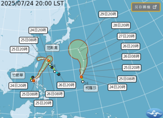 三颱共舞 颱风首度取名「竹节草」 气象署曝背后悲伤原因