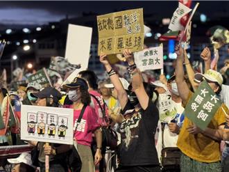 中部罷團「為民主守夜」   何欣純、蔡其昌登場喊「罷免是愛」