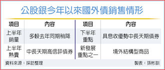 公股銀：高信評債最熱賣