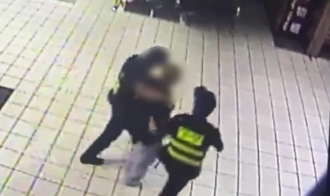 男疑酒醉高鐵上失控拖童下車 桃園站遭壓制保護管束