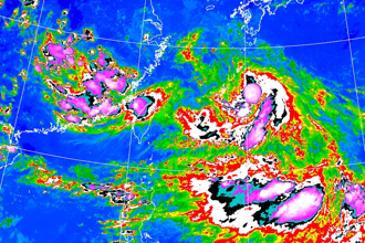 兩團雲系藤原效應！鄭明典曝「強對流突破逆溫」：重點是中南部