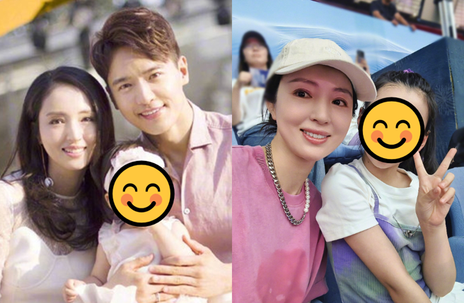 董璇罕談飛澳救前夫（左圖右），自爆不與新歡同居。（圖／微博 董璇）