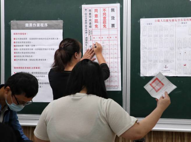 823将有第二波罢免投票，图为726大罢免开票过程。（记者赵双杰／摄影）
