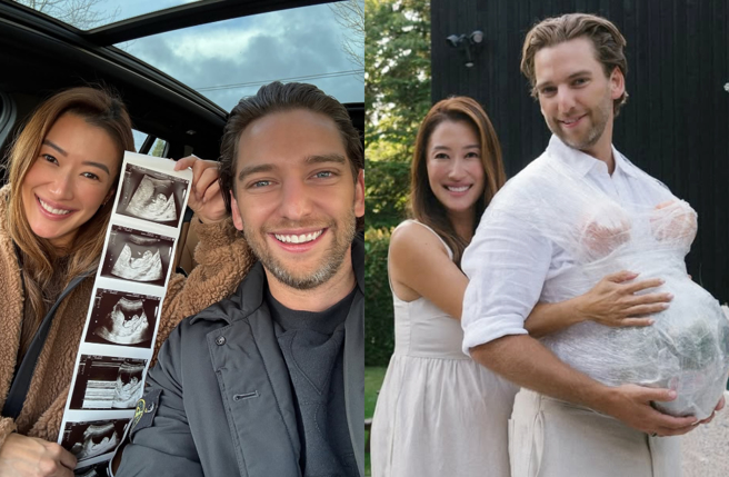 謝婷婷兒子出生了，與小7歲男友升格父母湊成「好」。（圖／IG@jennifertsetingting）