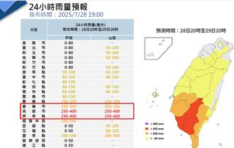 豪雨来袭！全台3人受伤、撤离累计人数1877人