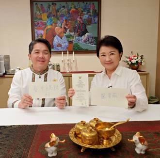 溫暖笑容傳遞泰式熱情 盧秀燕邀泰國駐台代表拍台中鍋烤節形象影片