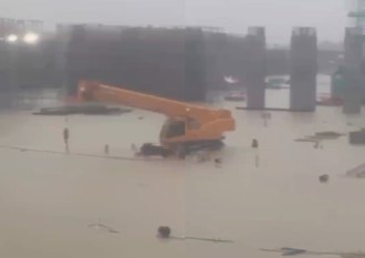 台積電嘉義園區淹大水　廠區內部汪洋一片！畫面曝光