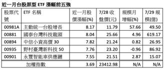 台股原型ETF近一月绩效大比拚！「这檔」绩效最靓 投资人加码逾十万张