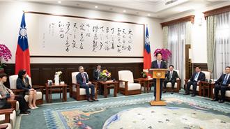 拜會賴清德  美國國家民主基金會：讓台灣出現在國際平台