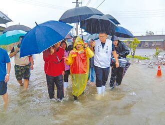 雲林水林鄉淹腿肚 台中停電