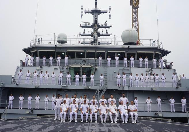 「尼斯塔號」將納入印度東部海軍司令部轄下，支援各式水下作業任務。（取自印度海軍發言人「X」帳號）