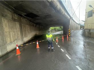 彰化清晨遭豪雨襲擊！2涵洞積水 警急封鎖