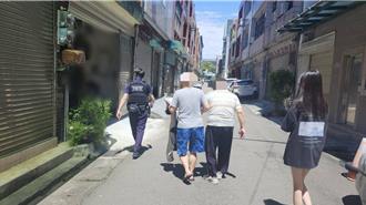 鹣鲽牵手逛市场突走散 中坜警奔走巷弄助团园