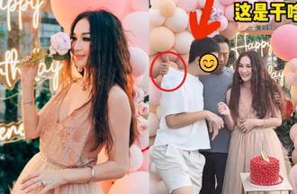 最美妲己59岁生日「侧身镂空全露出」 尪突扯养子衣领惹眾怒