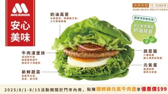 摩斯汉堡暑假美味优惠出击 摘鲜绿元气牛肉堡百元有找