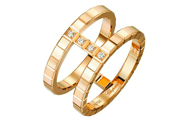 CHOPARD Ice Cube系列戒指，10万4000元。（CHOPARD提供）