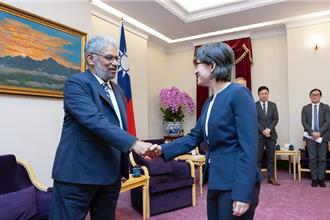 接见台美印三方对话访团   萧美琴盼与印度持续深化合作