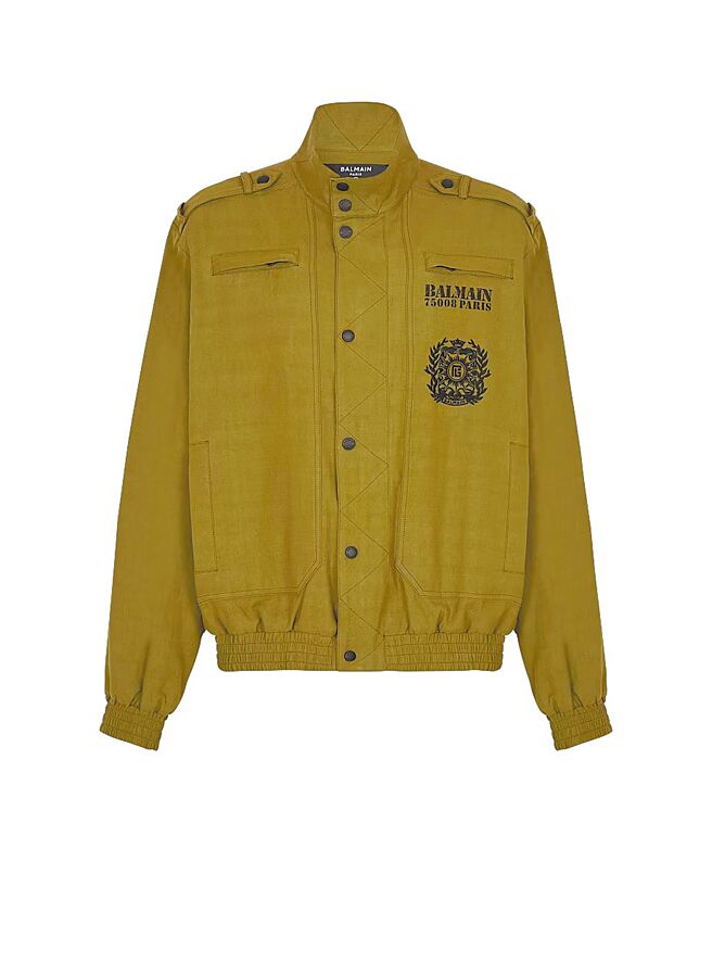 BALMAIN飞行员夹克，价格店洽。（BALMAIN提供）