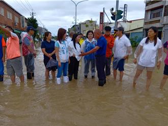 大湖口溪溢堤內水排不出釀災！斗南300餘戶慘淹水