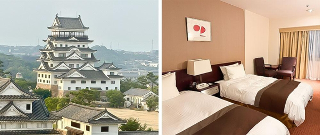 福山新城堡飯店位於福山站旁，只靠步行就能滿足食衣住行需求。(旅報傳媒 提供)