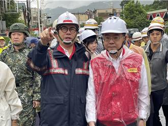 卓榮泰南下高雄六龜勘災  關心一家五口墜谷搜救狀況