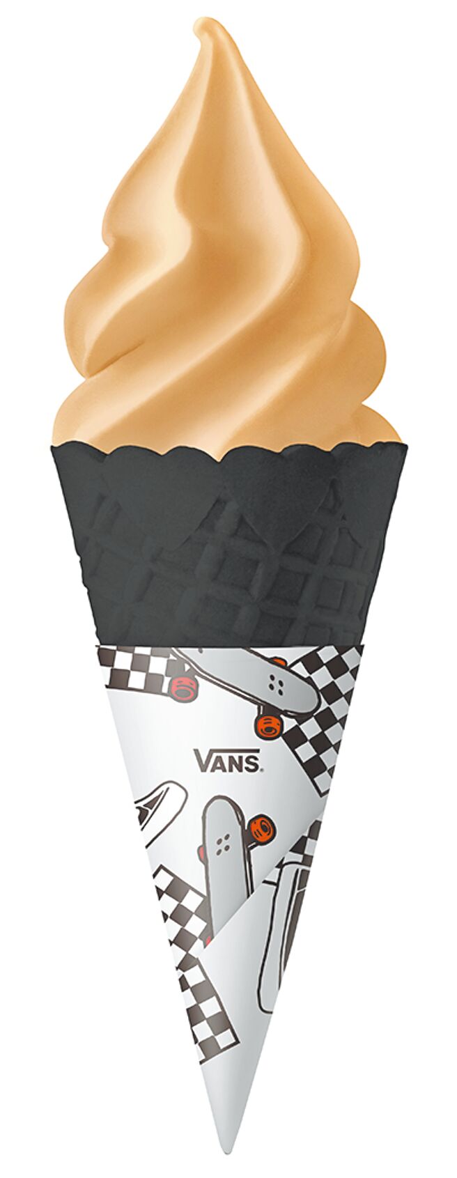 全家联名VANS推「Fami!ce滑爆可乐霜淇淋」，49元。（全家提供）